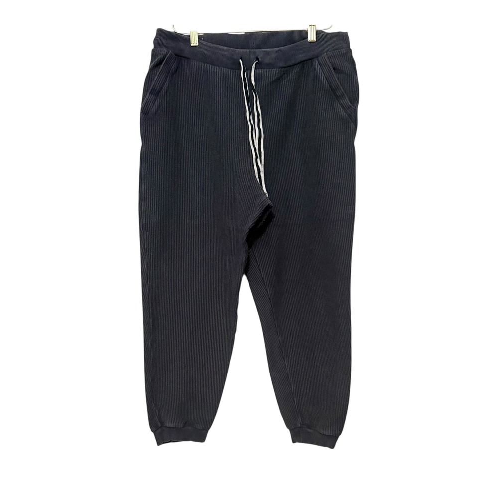 Aerie Ribbed Jogger‎ Pants Womens XL Gray Drawstring Lounge Comfy Casual